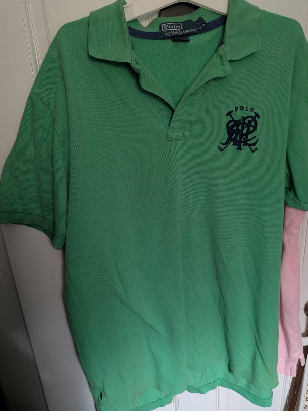 Polo by Ralph Lauren Green Short-Sleeve Polo with Navy Crest